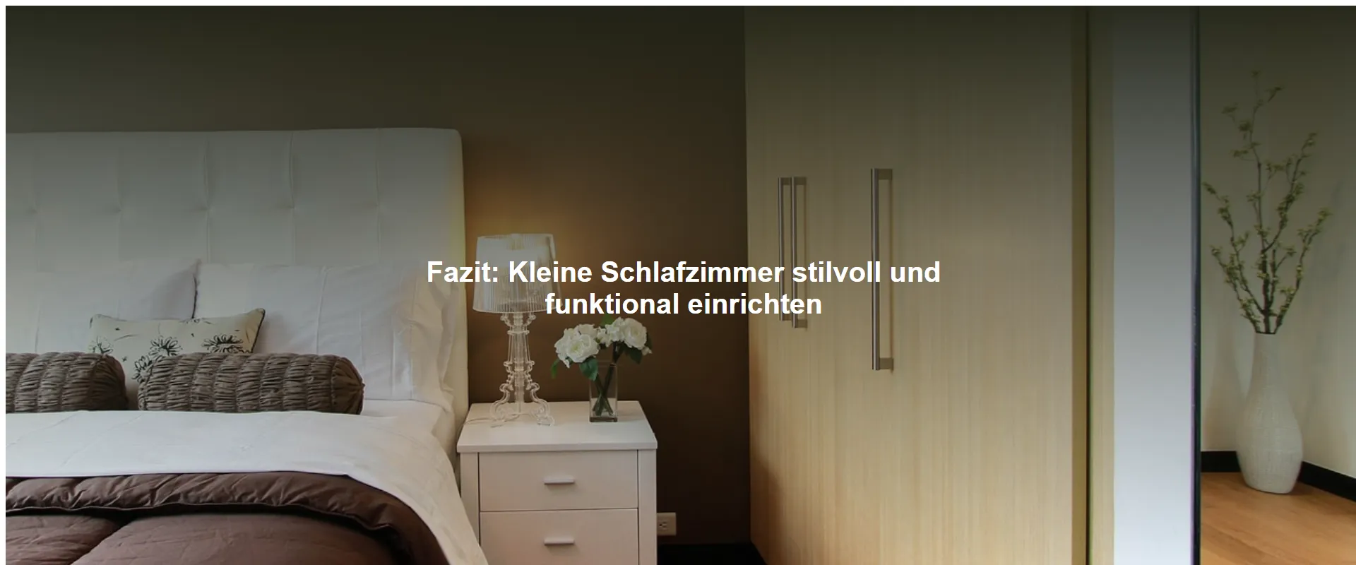 Kleine Schlafzimmer stilvoll und funktional einrichten