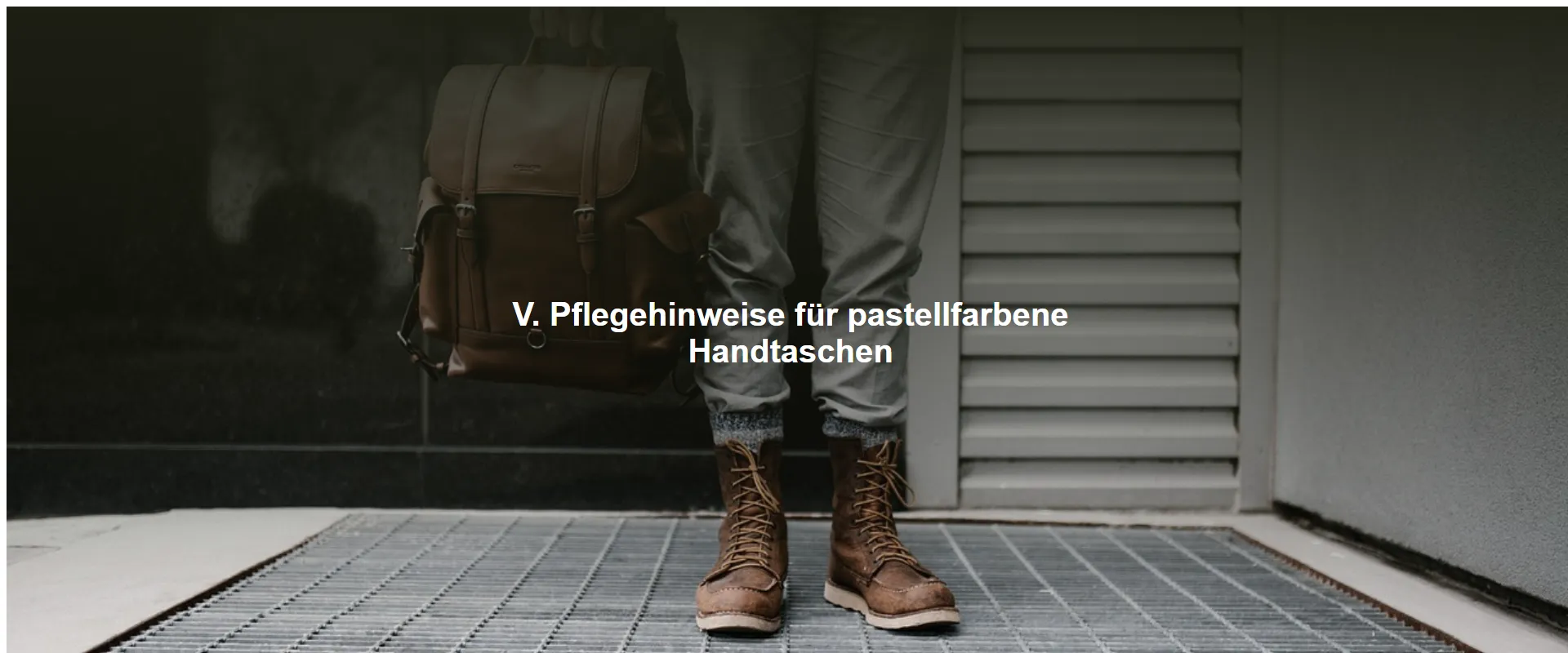 Pflegehinweise für pastellfarbene Handtaschen